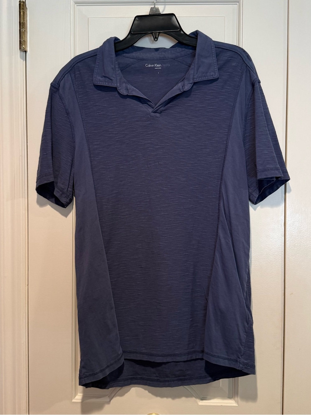 Calvin Klein Jeans Men's Navy Short-Sleeve Polo